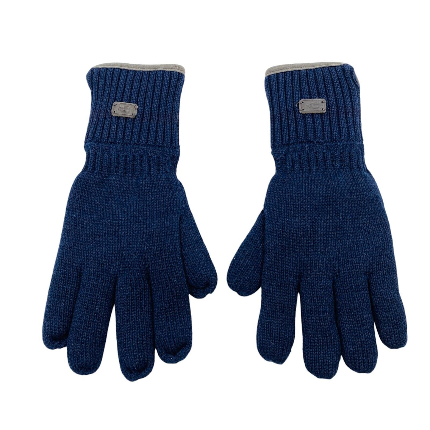 Camel Active Mens Dark Blue Cotton Insulated Warm Knit Gloves Size XL