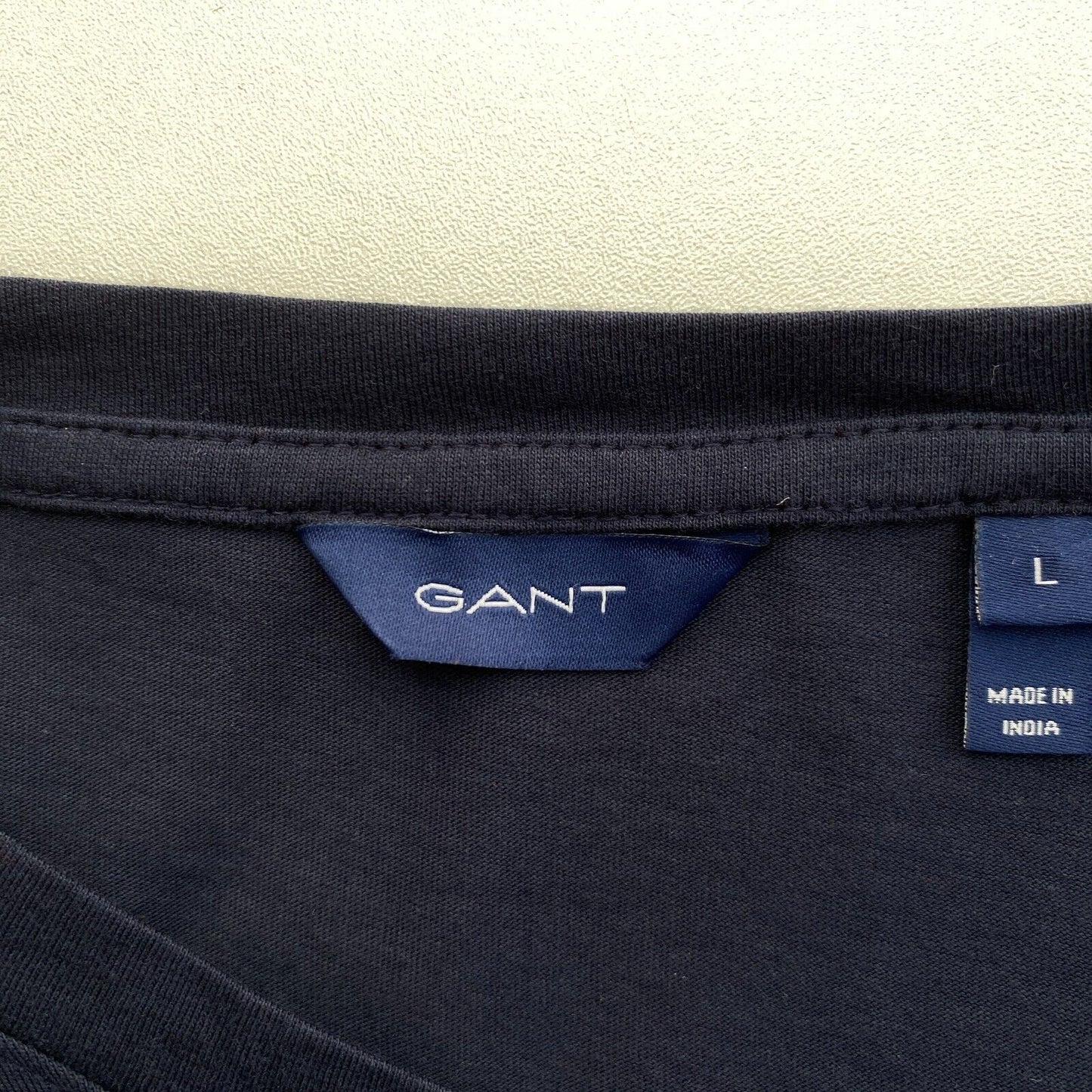 GANT T-shirt à col rond original bleu marine taille L