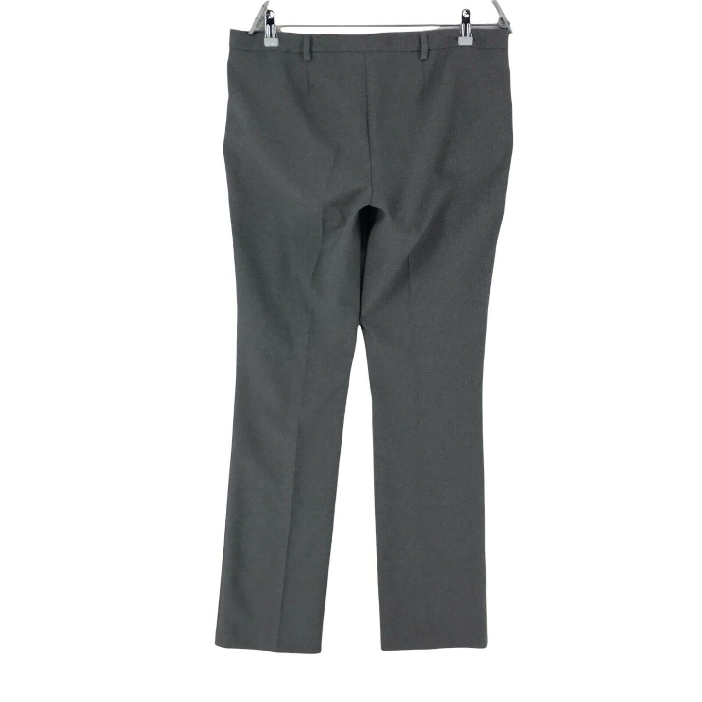 UNITED COLORS OF BENETTON Women Grey Slim Fit Trousers Size EUR 46 W36