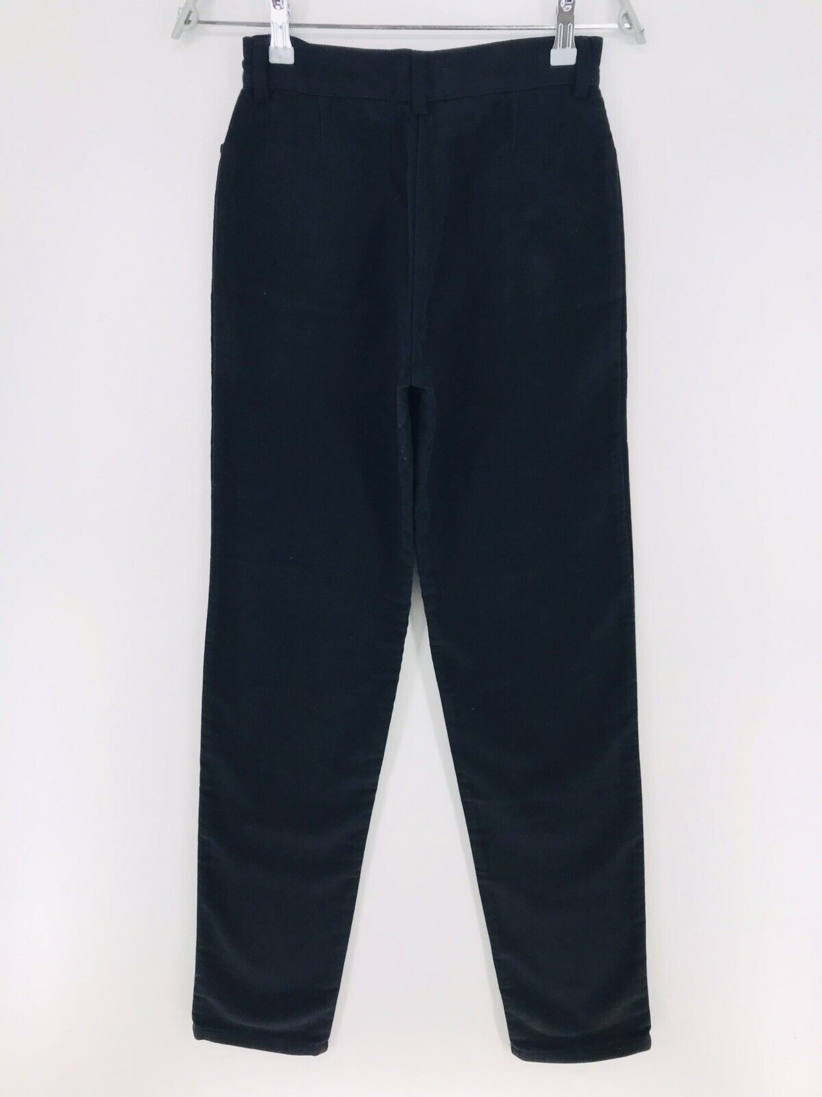 RRP €155 BLANC BLEU Women Black Regular Tapered Fit Pants Trousers Size 36