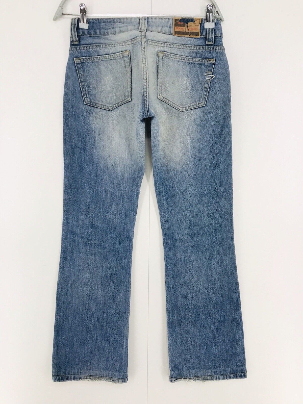 Diesel DAZE Femme Bleu Regular Bootcut Fit Jeans W27 L30 Fabriqué En Italie