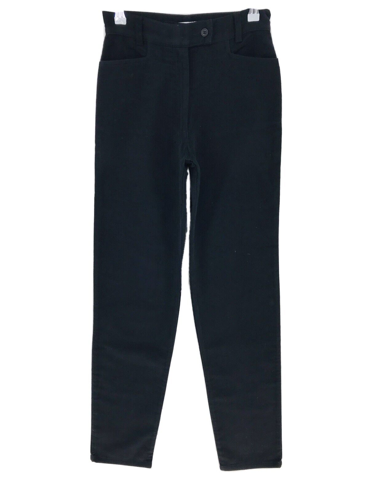 RRP €155 BLANC BLEU Women Black Regular Tapered Fit Pants Trousers Size 36