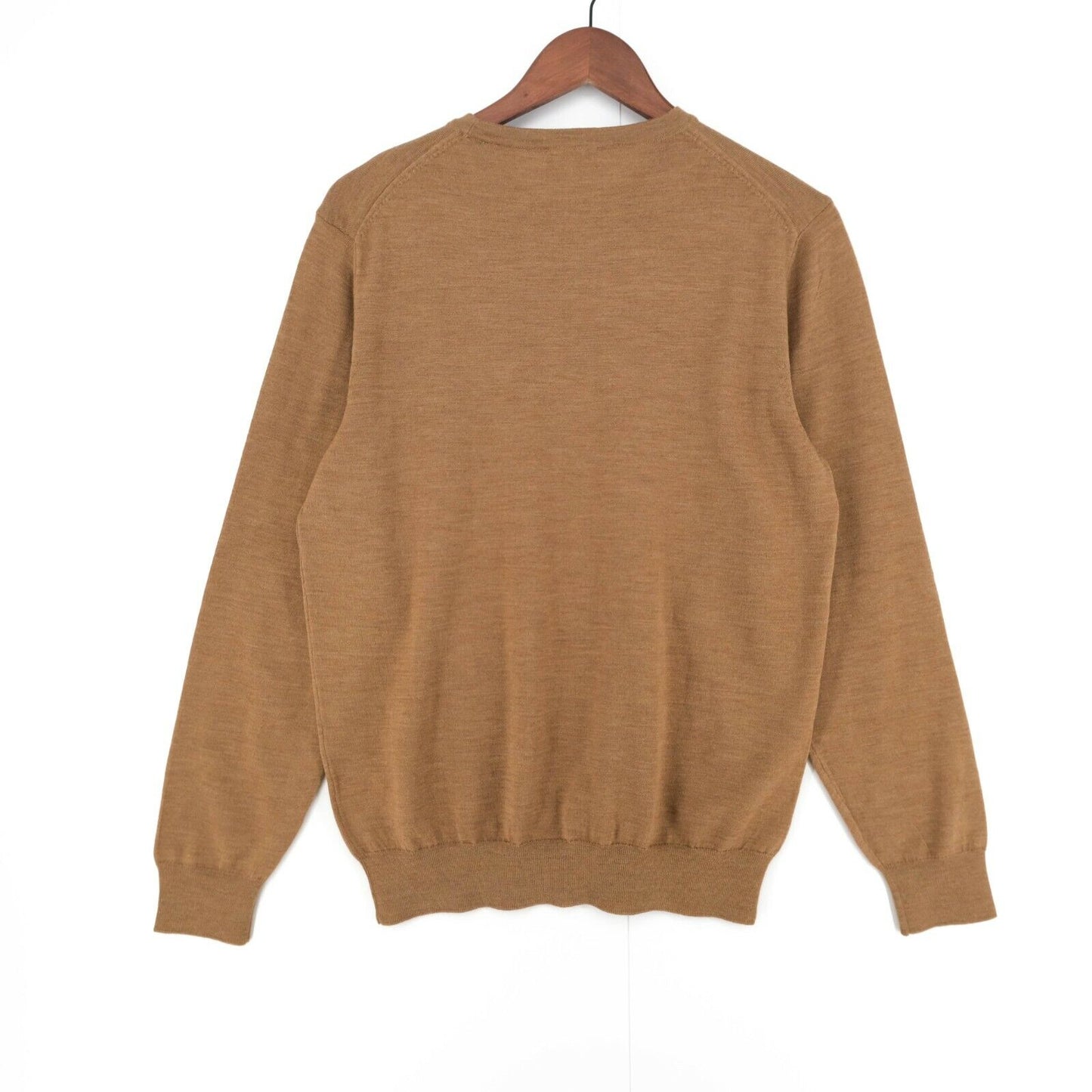 GANT Brown Fine Merino Crew Neck Jumper Pull Taille M