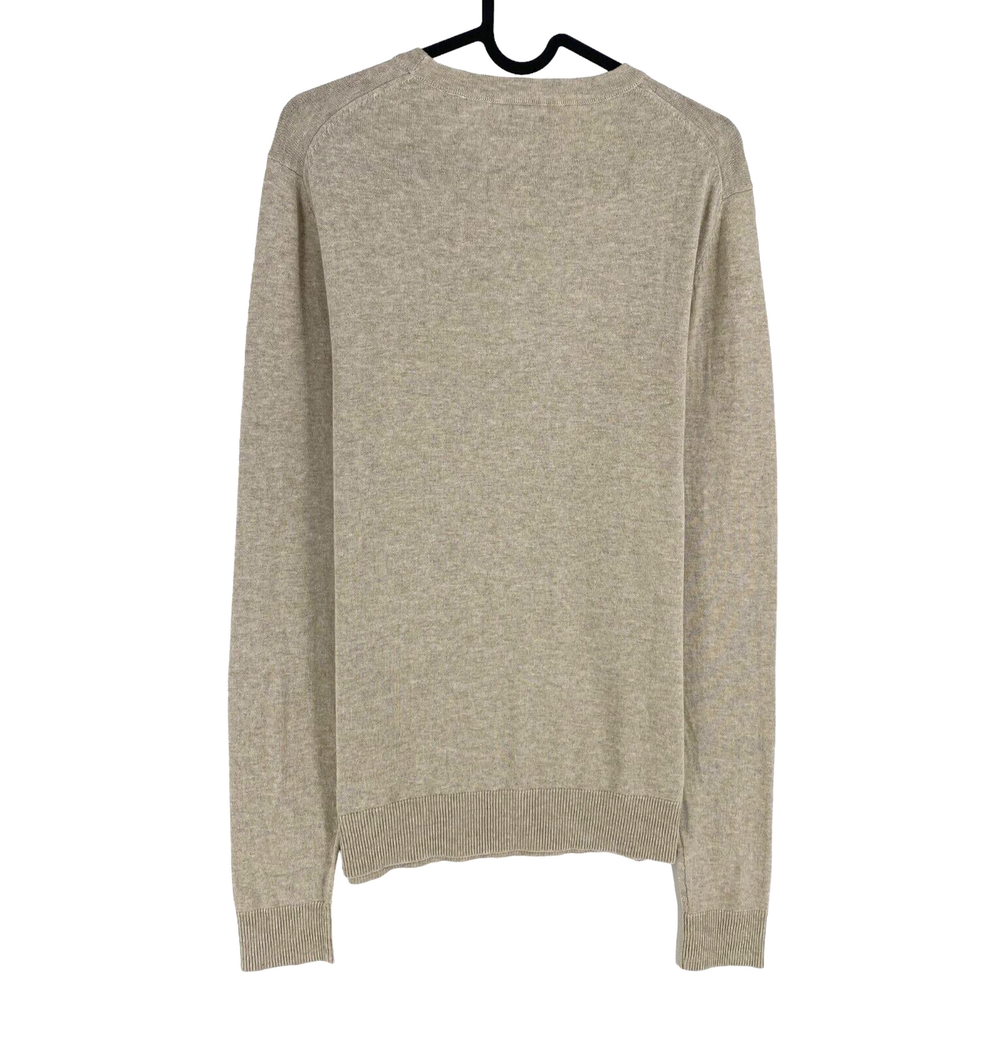 JACK&JONES Mens Beige Knit Crew Neck Sweater Jumper Size XS