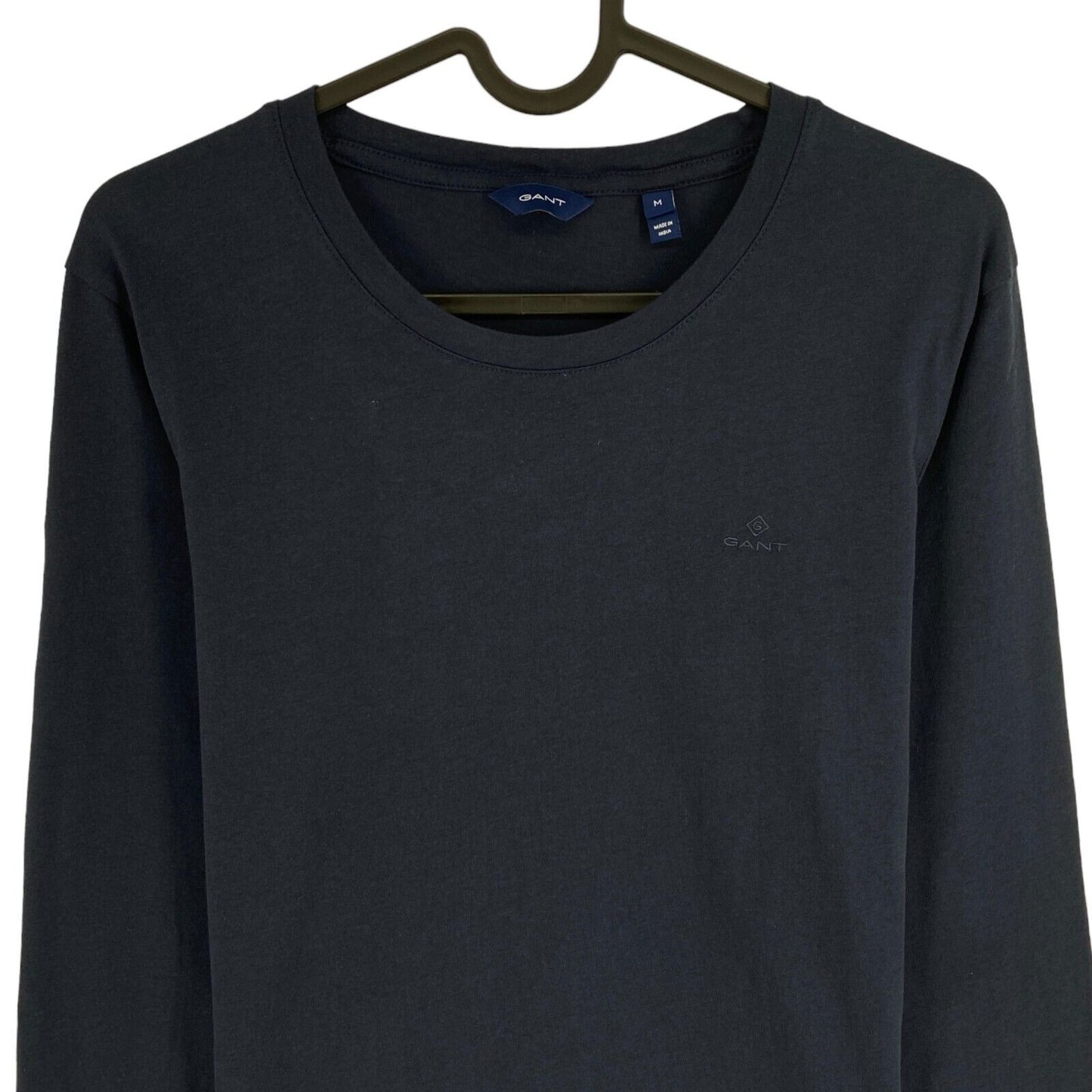 GANT Navy Blue Original Long Sleeves Crew Neck T Shirt Size M