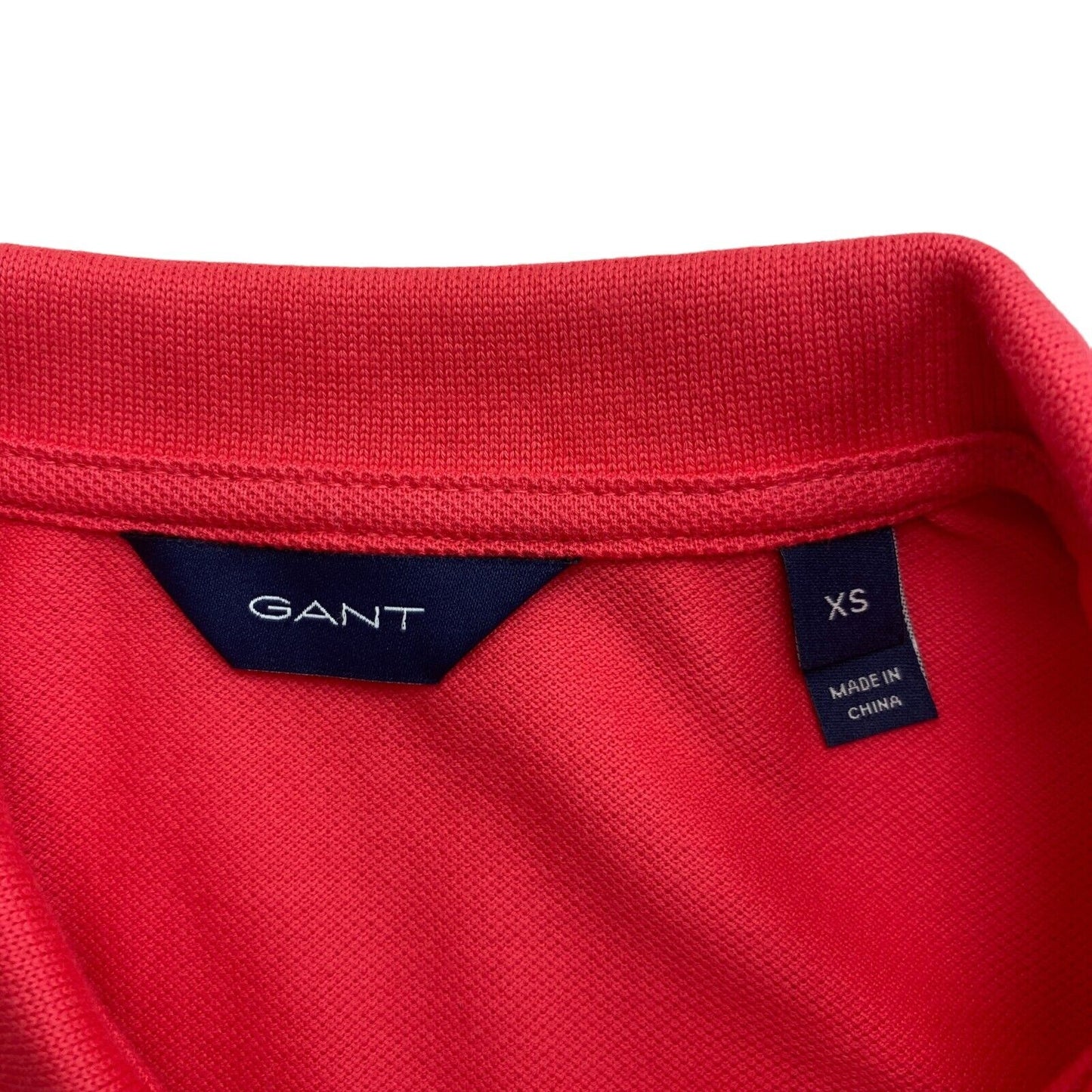 GANT Red Original Sleeveless Pique Polo Shirt Size XS