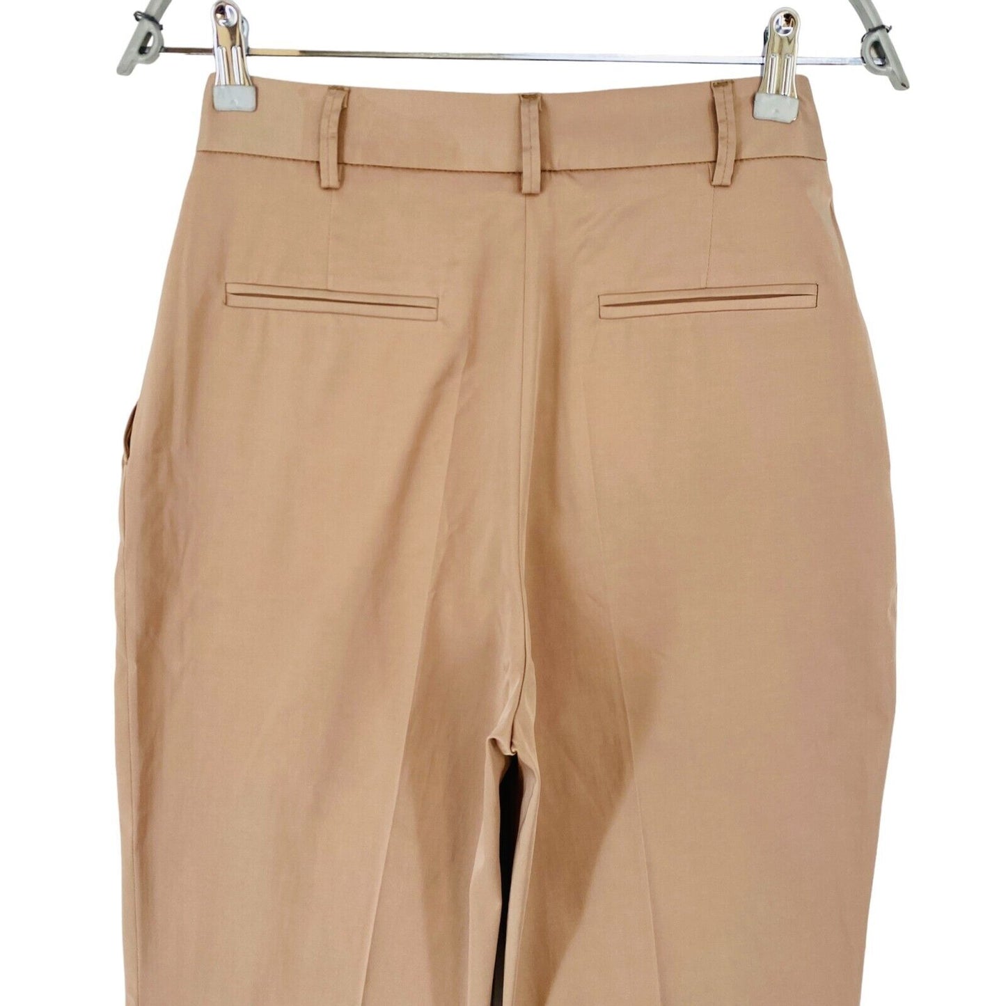 Manuel Ritz Women Brown Regular Straight Fit Dress Trousers IT 40 W26