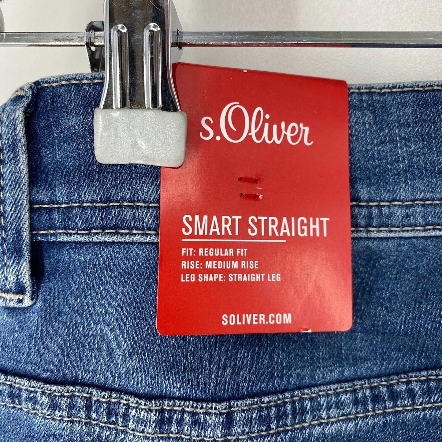 s.Oliver Women Blue Smart Regular Straight Fit Jeans EUR 38 W29 L34