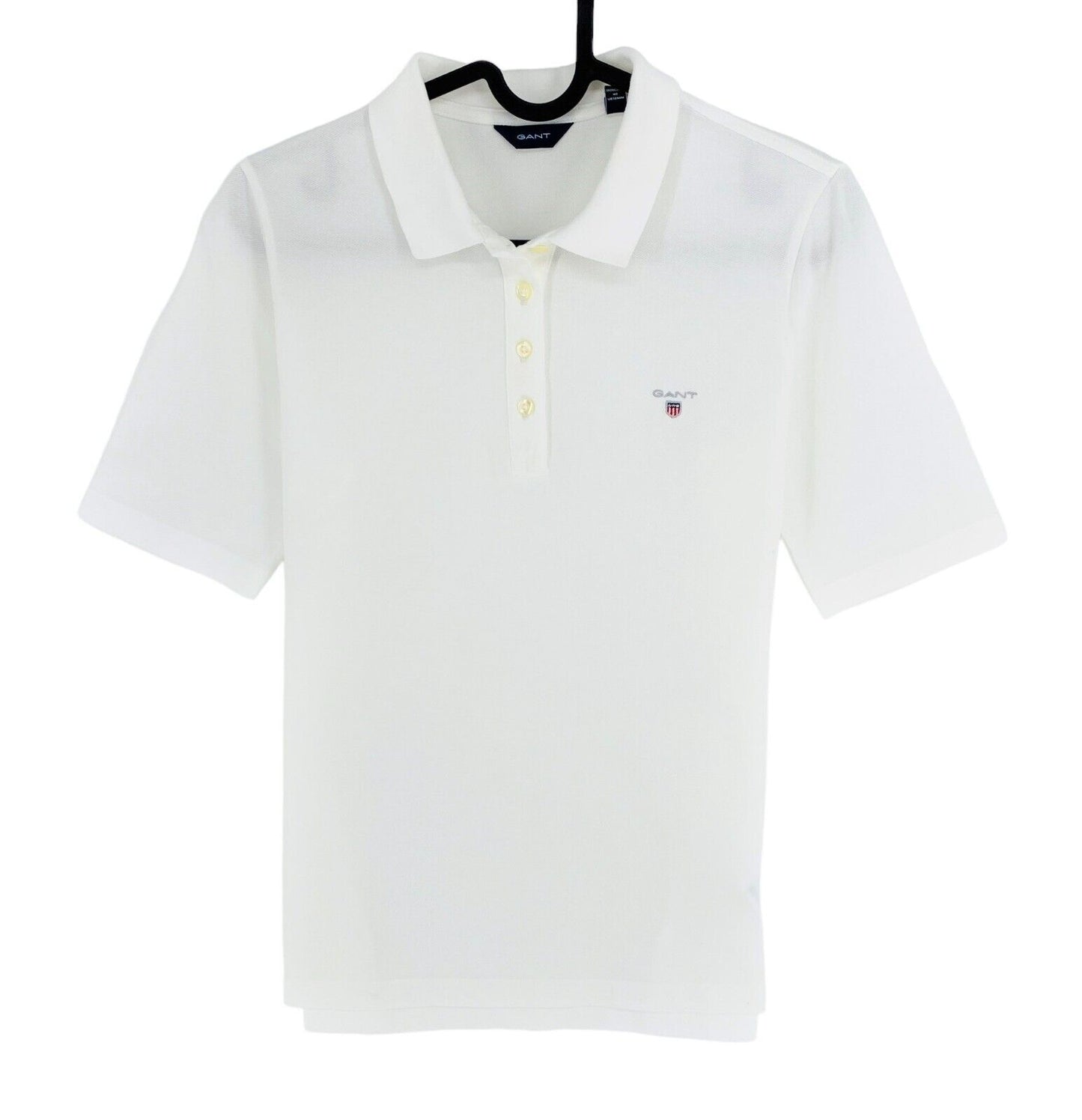 GANT White Original Pique Polo Shirt Size S