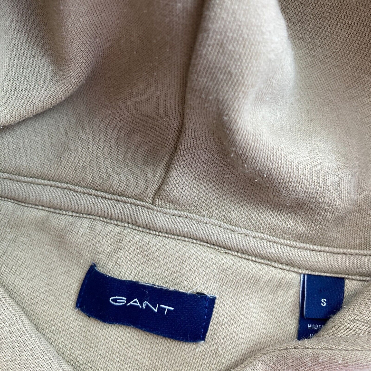 GANT Graubraun Tonal Archive Shield Kapuzenpullover Pullover Pullover Größe S