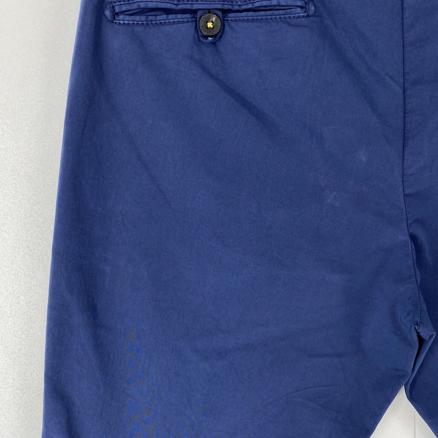 MANUEL RITZ Mens Dark Blue Slim Fit Chino Pants Trousers Size EUR 50 W34