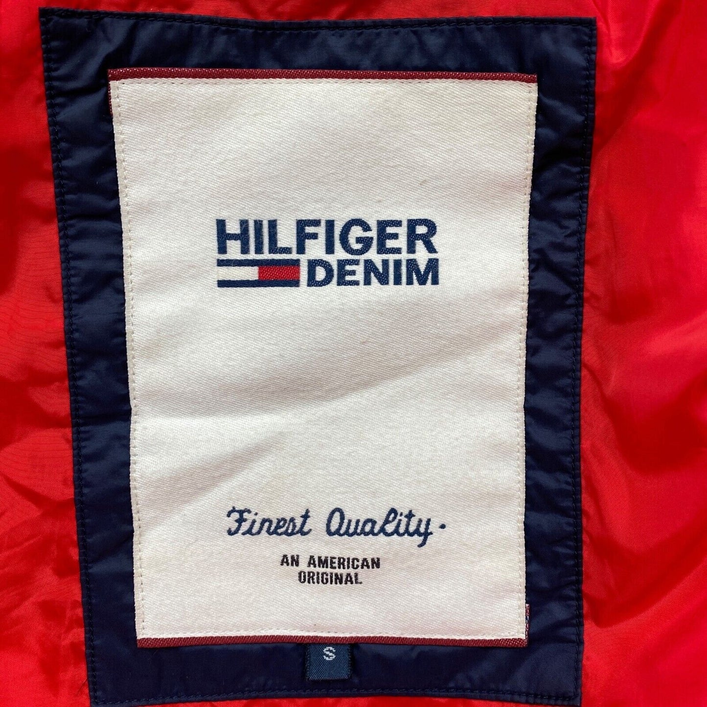 Hilfiger Denim – Gesteppte Bomberjacke mit Daunenfüllung, Marineblau, Größe S