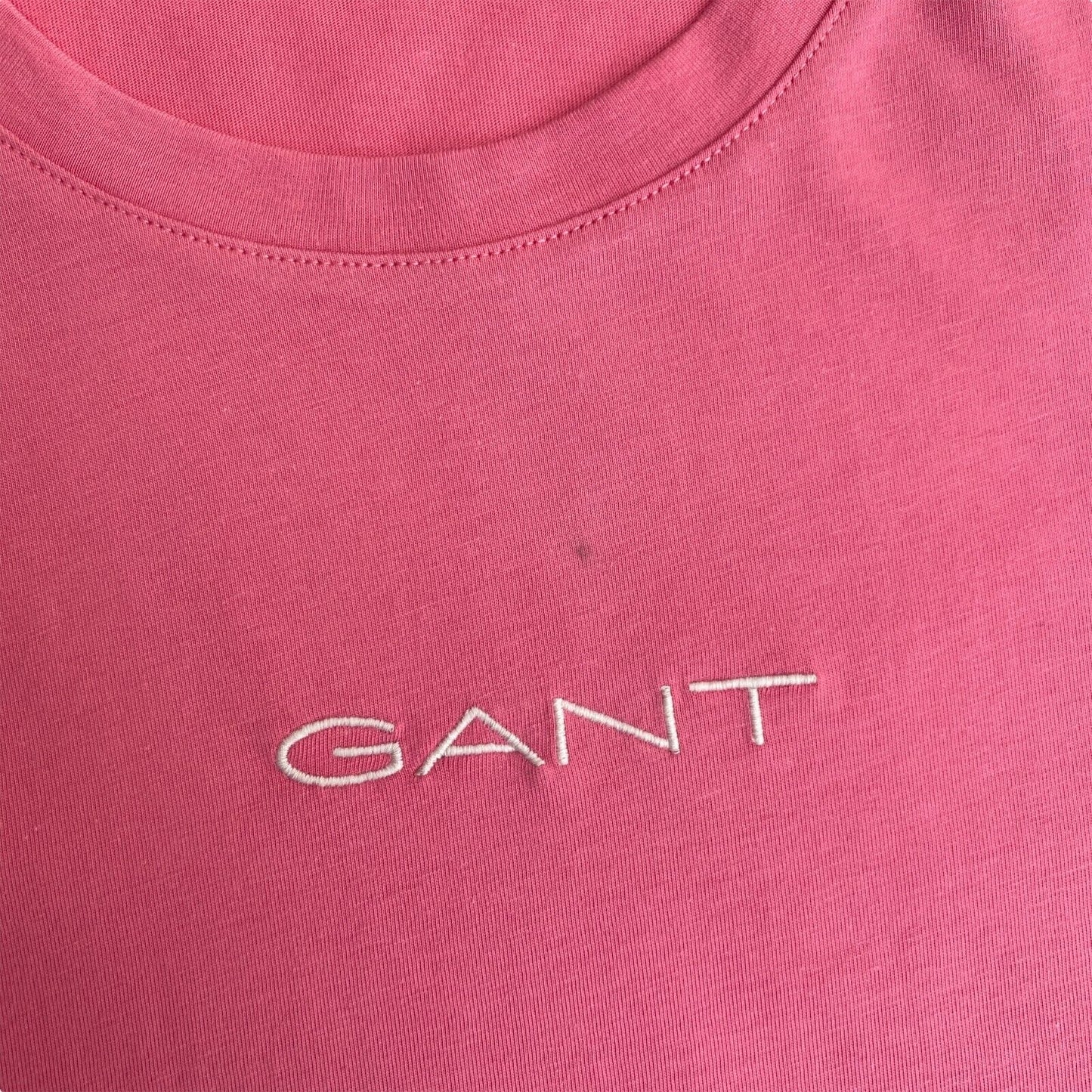 GANT T-Shirt mit Rundhalsausschnitt und 13 Streifen, Rosa, Größe S