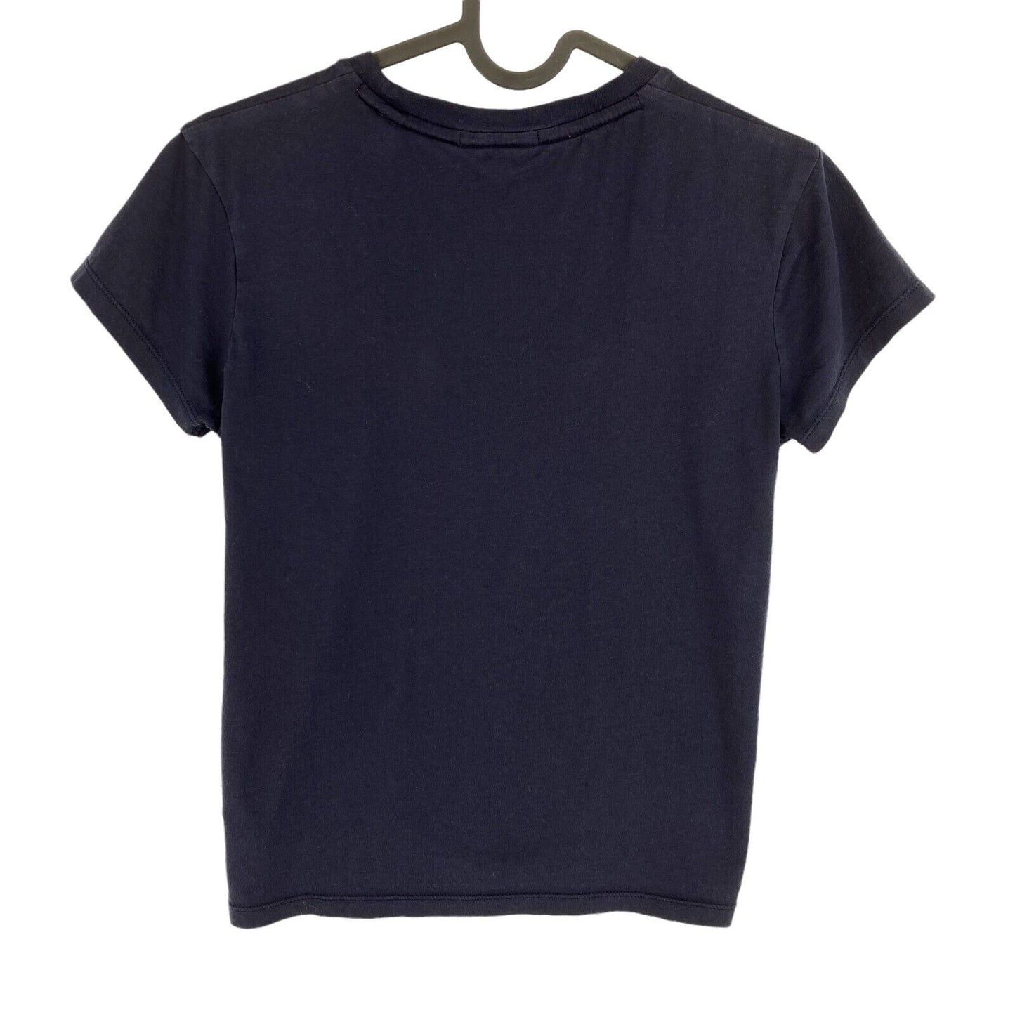 GANT Girls Navy Blue Pima Cotton Crew Neck T Shirt Size 11 - 12 Years 146/152 cm