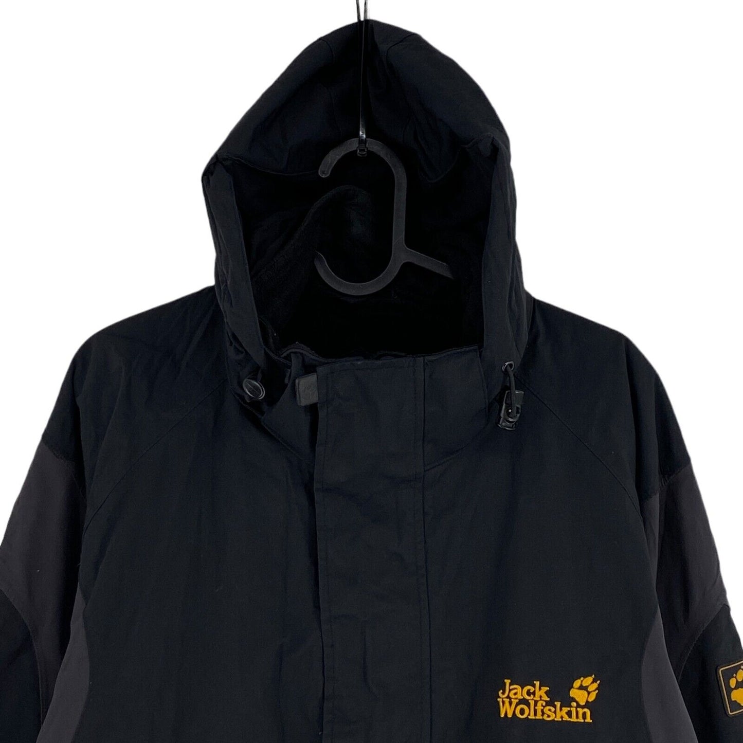 Jack Wolfskin Texapore 4x4 Veste à capuche noire Manteau Taille S