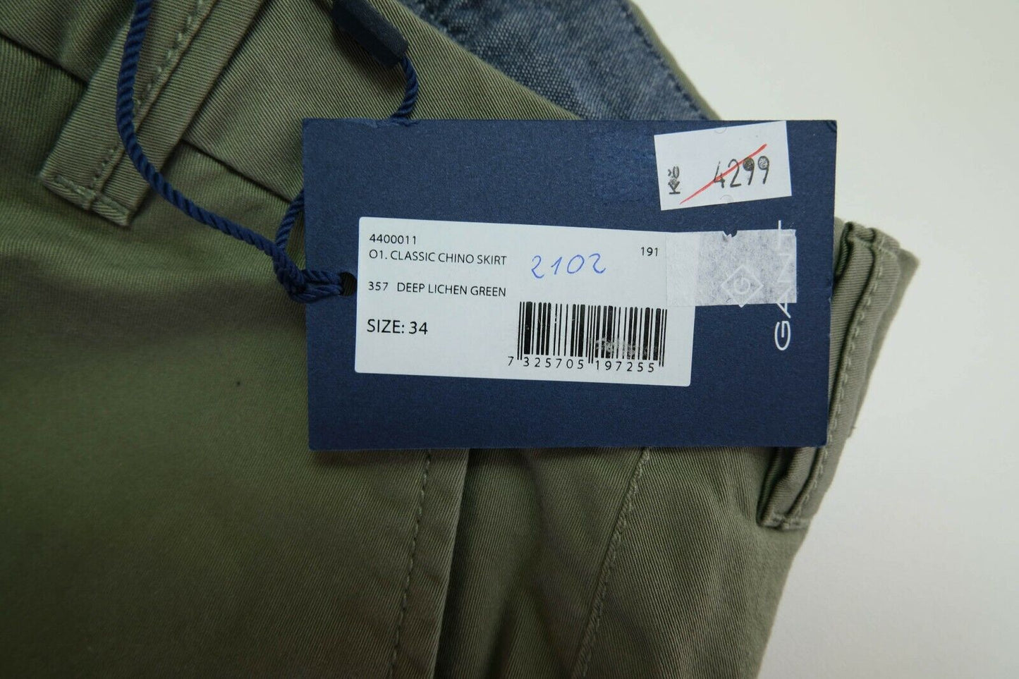 GANT Green Classic Chino Skirt Size EUR 34 UK 8 US 4