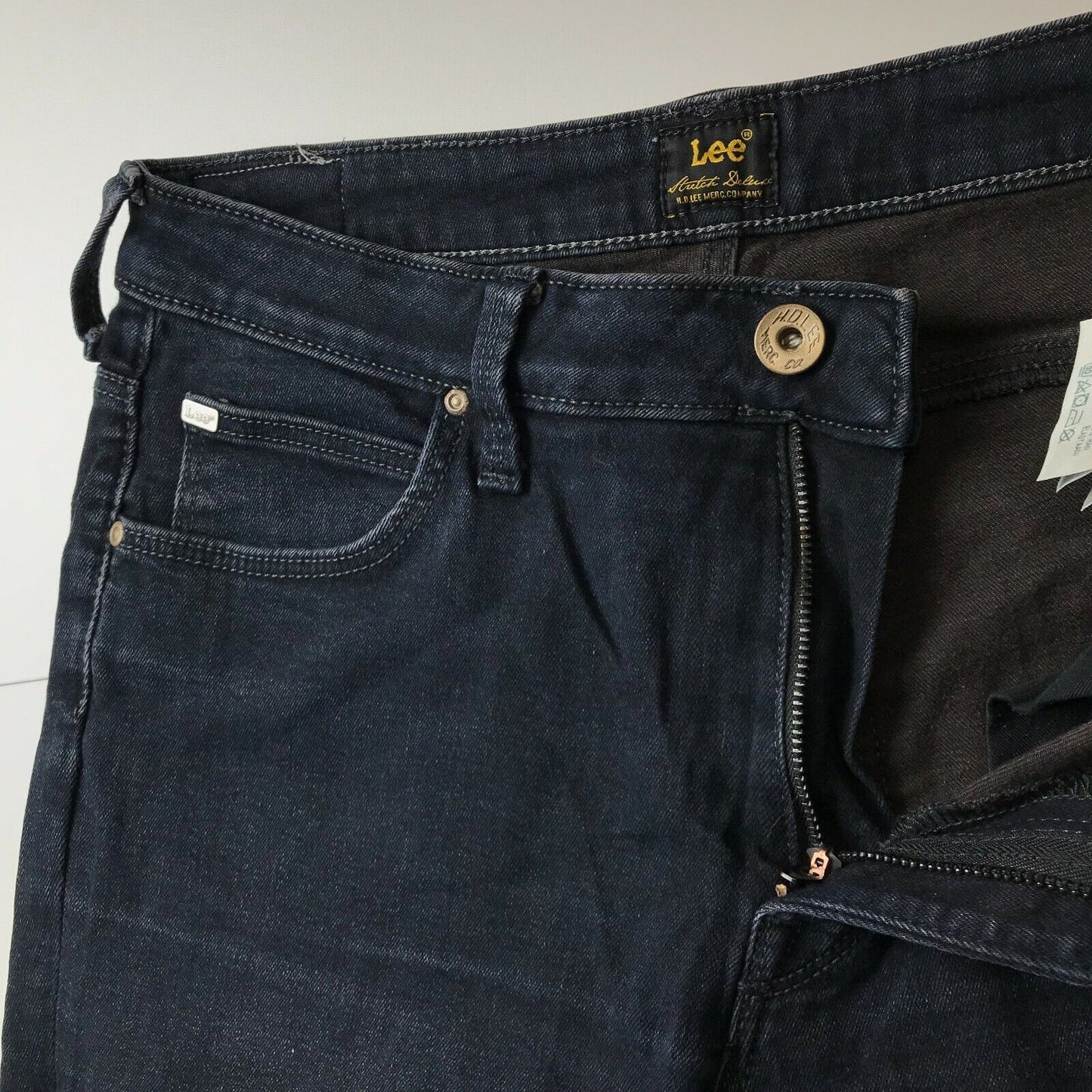 Lee MARION Damen Jeans in Dunkelblau, Regular Straight Fit, Größe W30 L33