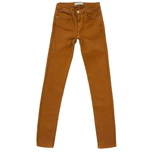 ZARA Trafaluc Women's Orange Slim Fit Jeans Size EUR 34 USA 2 W24