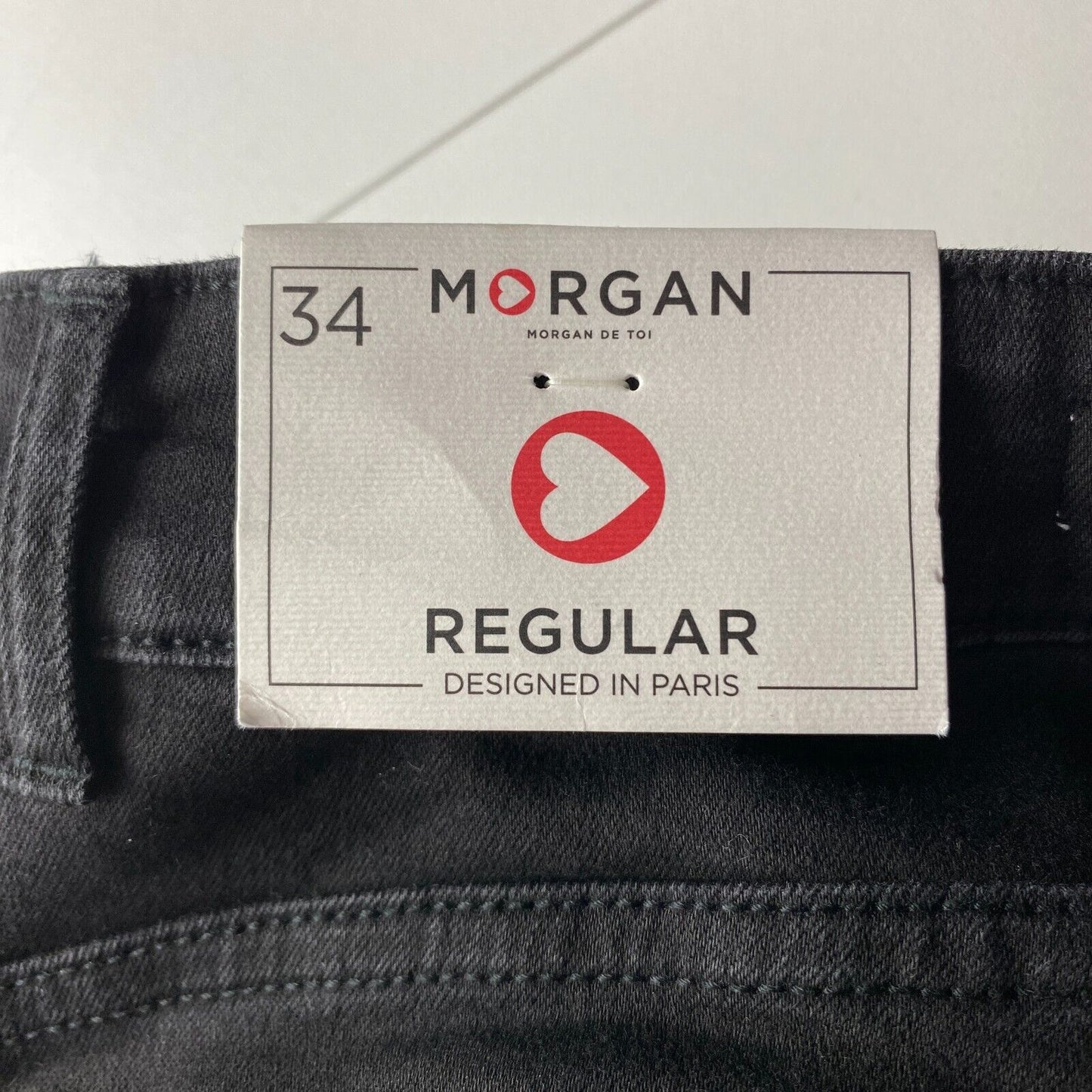 MORGAN DE TOI Women Black Regular Straight Fit Jeans EUR 34 W25