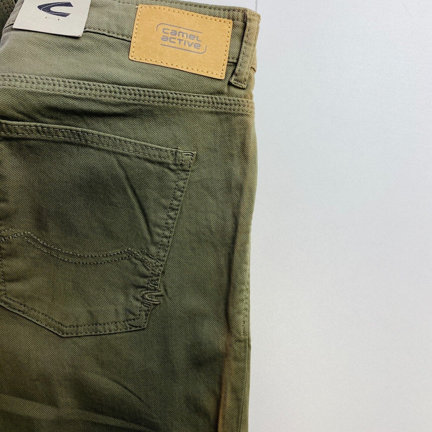 Camel Active WOODSTOCK Mens Dark Green Relaxed Straight Fit Jeans W31 L30