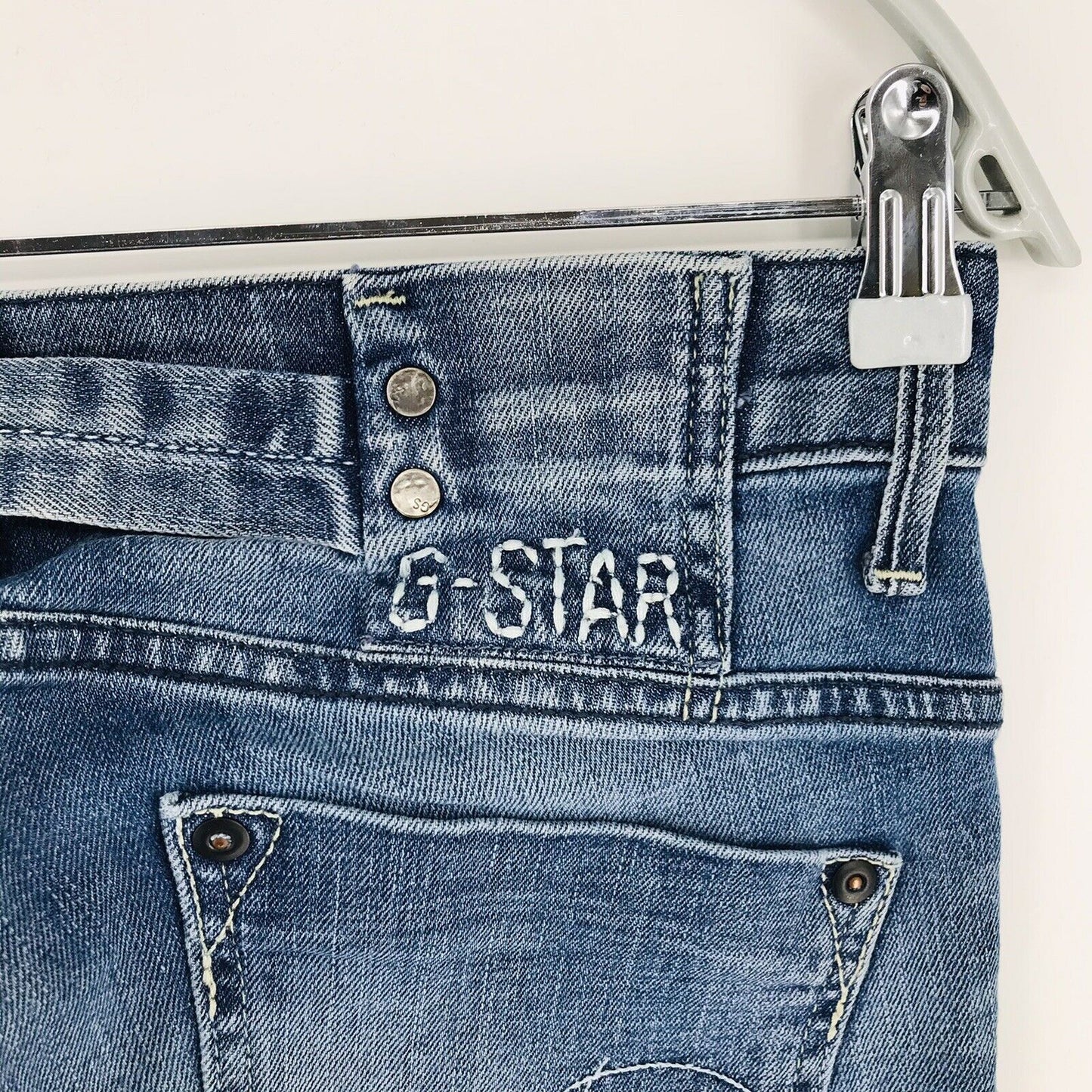 G-Star MIDGE Damen Jeans, Stretch, normale Passform, Blau, Größe W27 L34