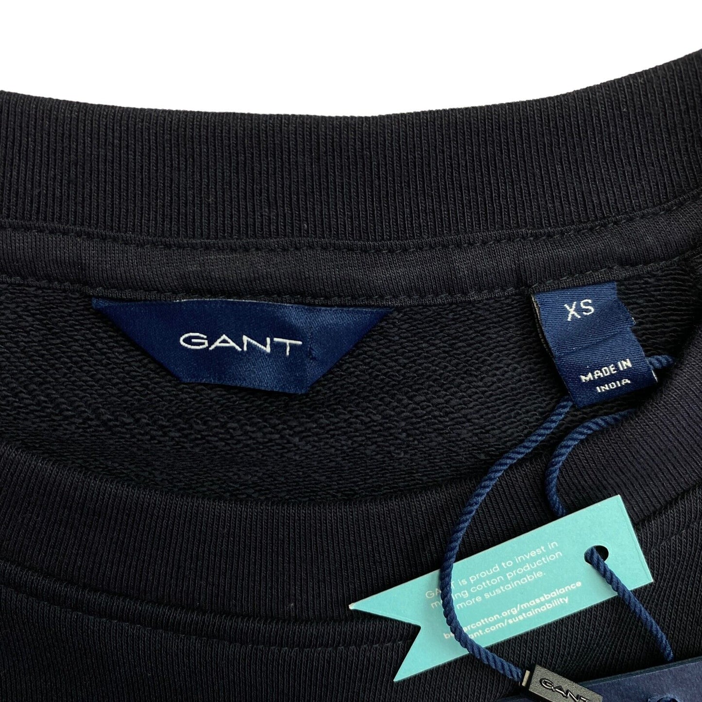 GANT Navy Blue Rope Icon Crew Neck Sweater Jumper Size XS