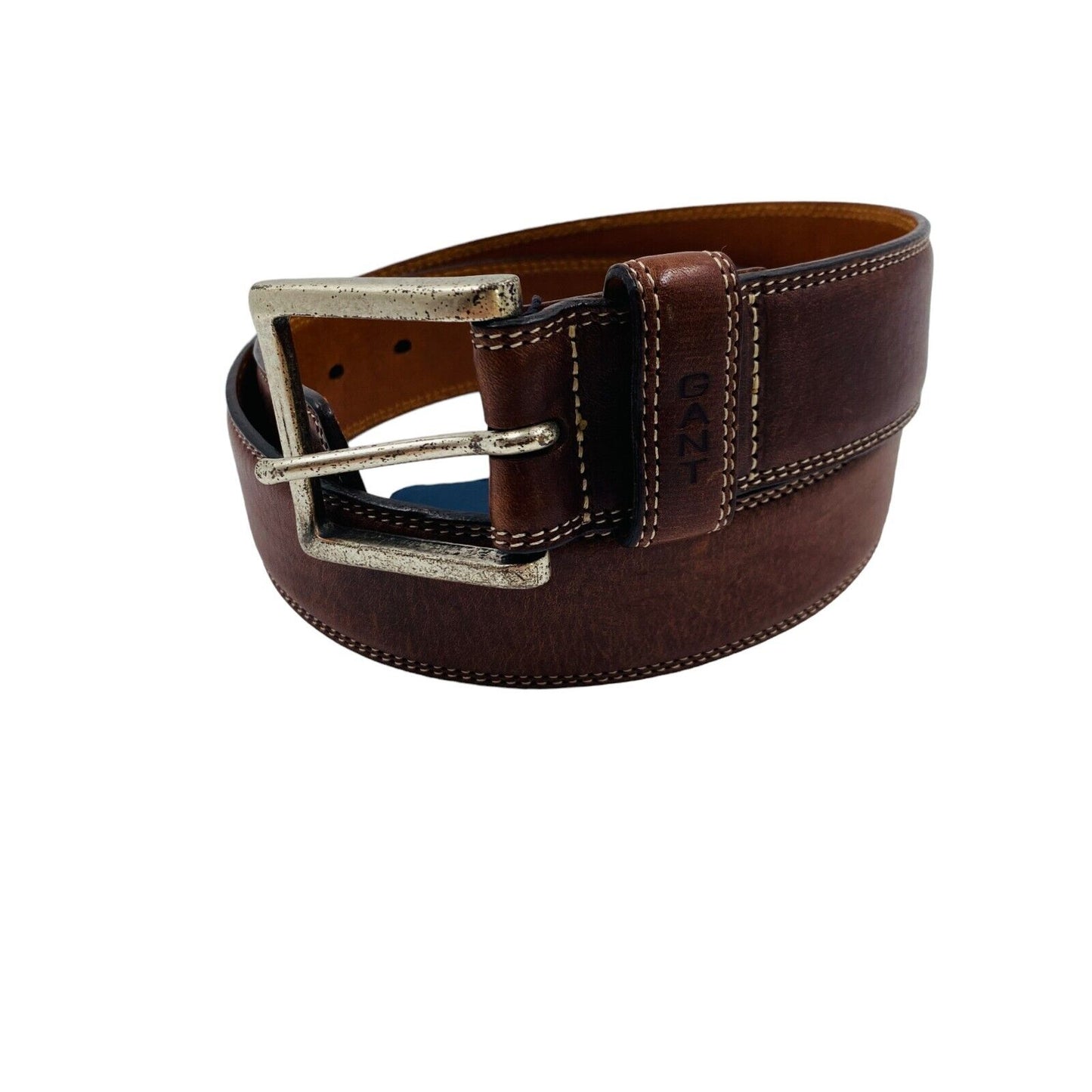 GANT Ceinture Jeans Large Marron 100% Cuir Taille 75 cm 30''