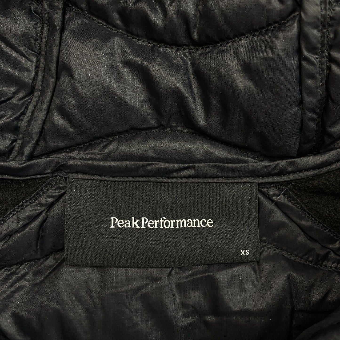 Peak Performance Women Black Helium Down Hybrid Hood Jacket Size XS