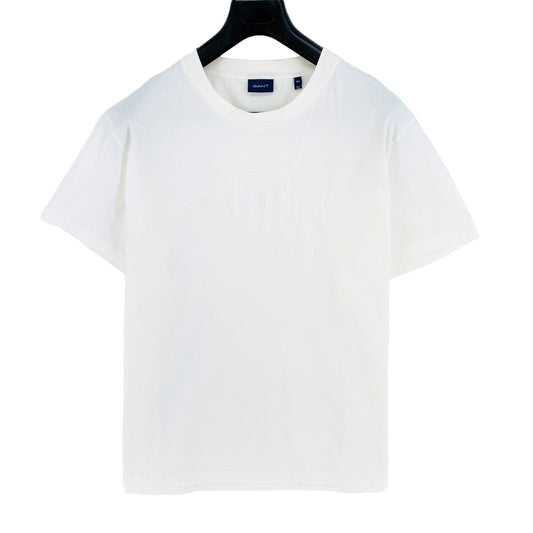 GANT White Tonal Archive Shield Crew Neck T-Shirt Size 3XL XXXL