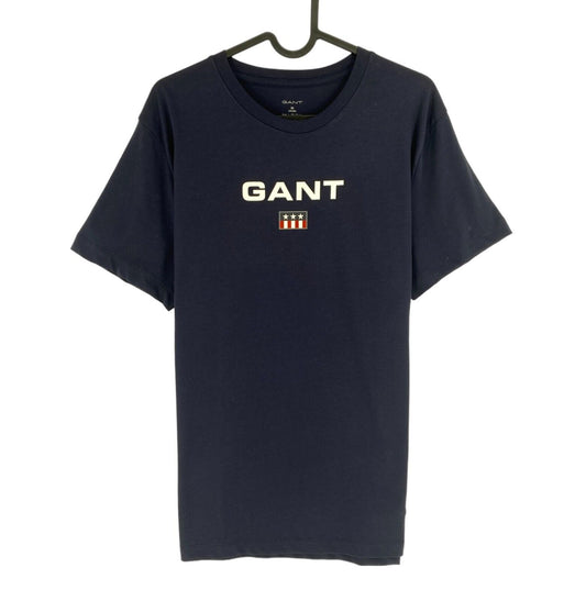 GANT Men Navy Blue Jersey Crew Neck Short Sleeves T Shirt Size M