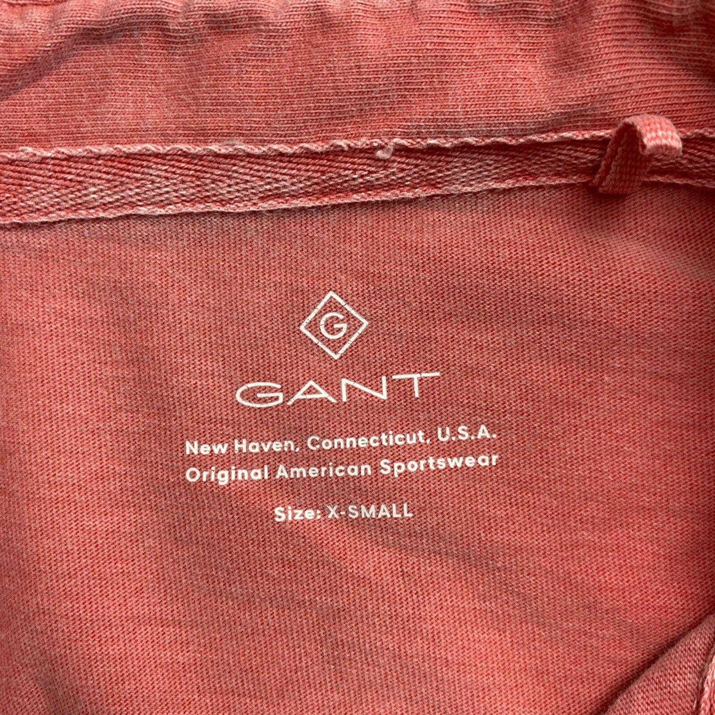 GANT Dark Pink Sun Faded Long Sleeves Rugger Polo Shirt Size XS