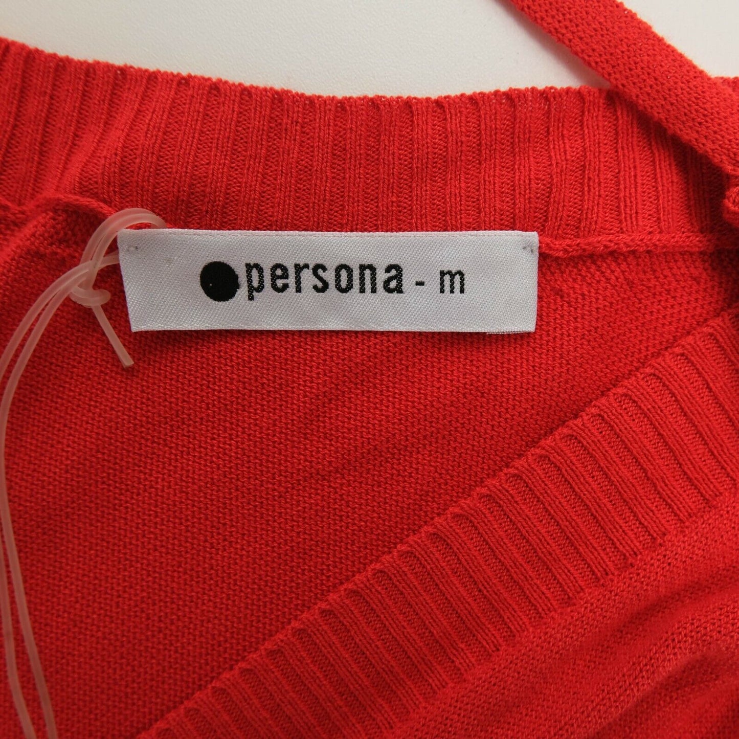 Persona Red Sleeveless Scoop Neck T Shirt Top Size M