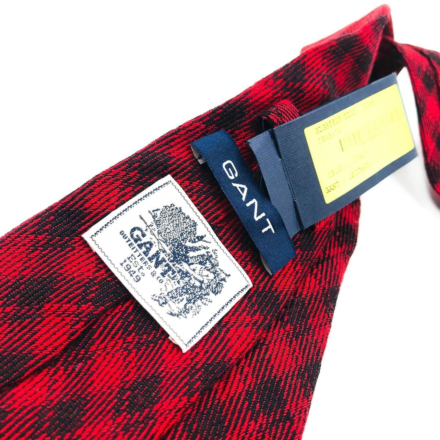 GANT Red 100% Wool Handsewn Tie Made In Italy