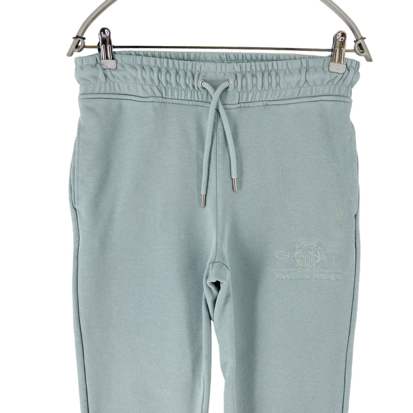 GANT Women Light Blue Regular Fit Cuffed Sweatpants Trousers S