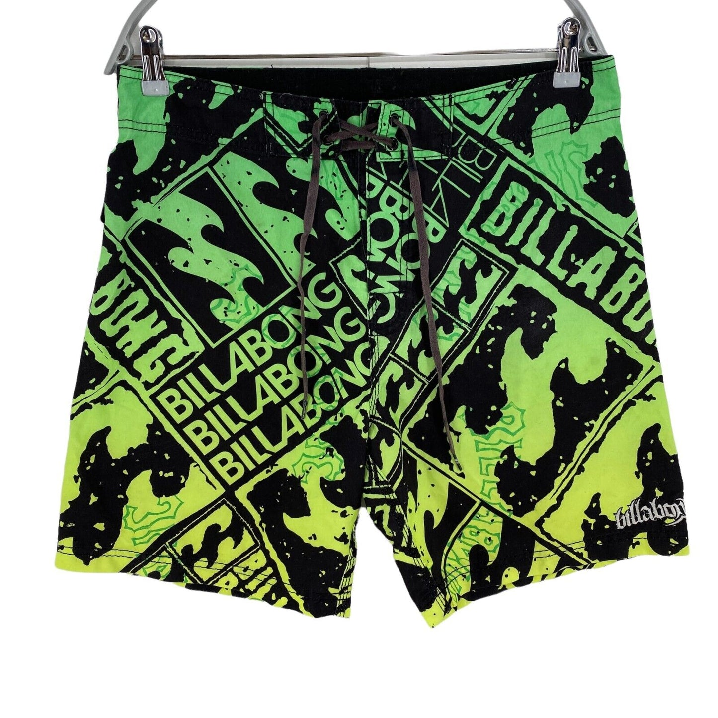 BILLABONG Grüne Bademode Badehose Shorts Größe EU 32 UK/US 32 W32