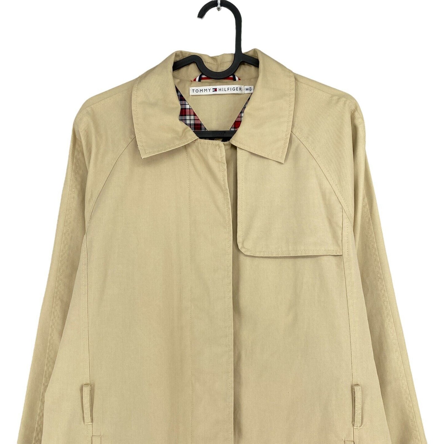 TOMMY HILFIGER Beige 100% Cotton Over Coat Size M