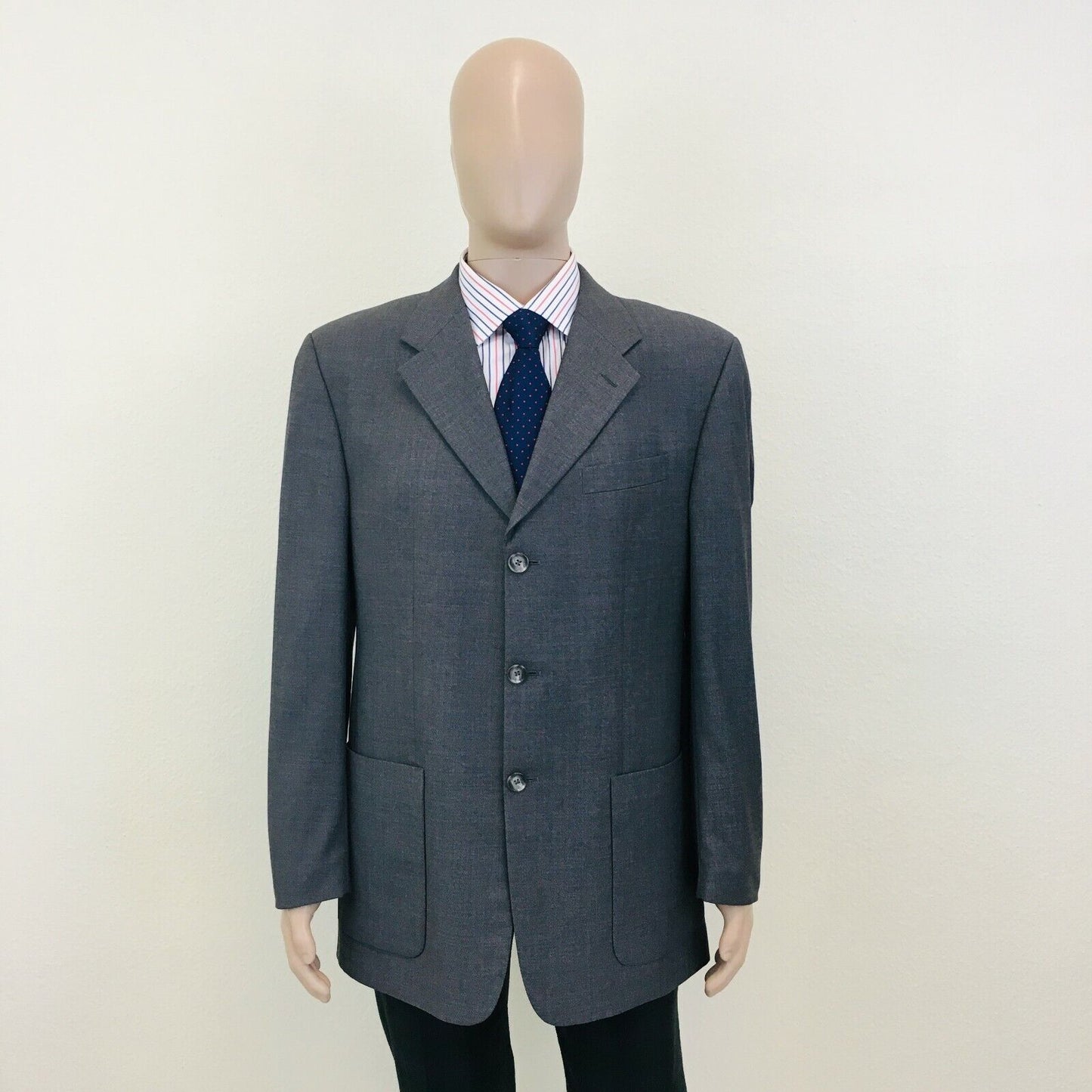 Signe Incognito REDA 100% Wool Grey Jacket Blazer Size EUR 52 US UK 42