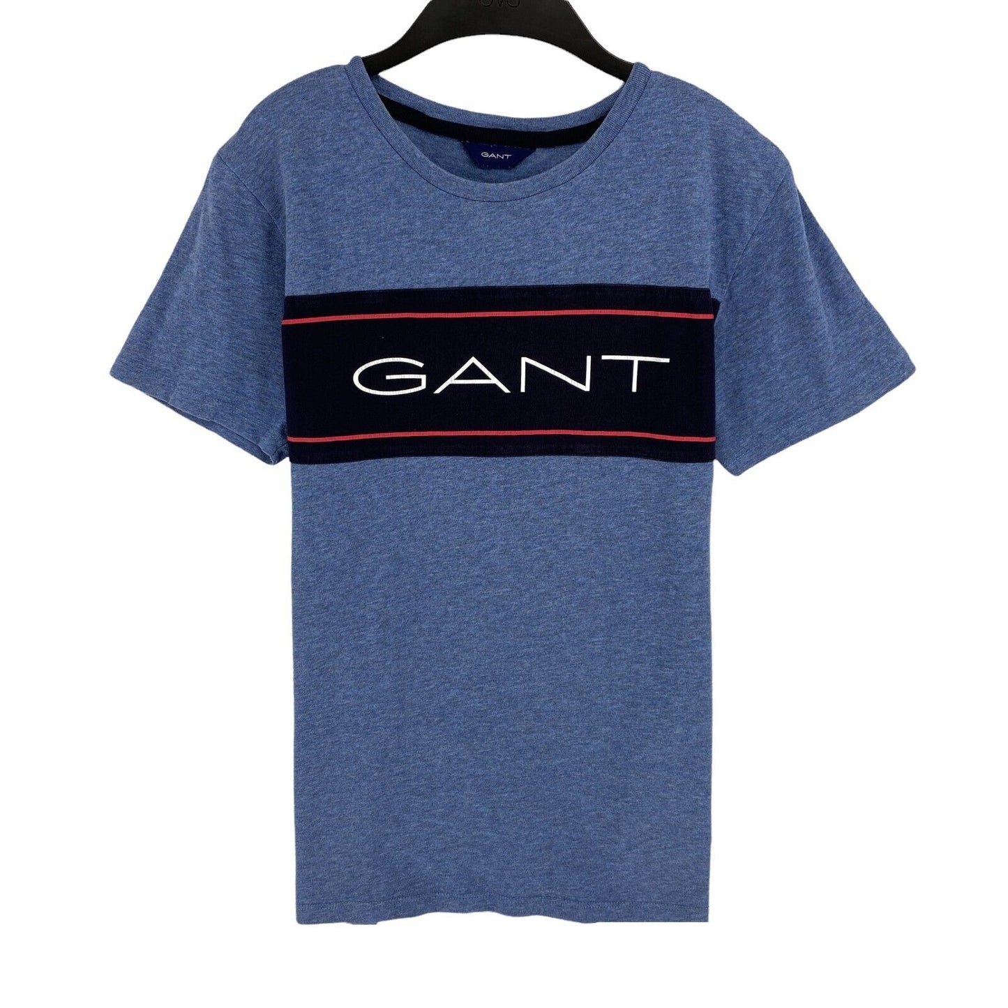 GANT T-shirt bleu à col rond pour garçon Taille 11-12 ans 146/152 cm