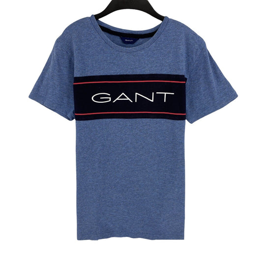 GANT Boys Blue Crew Neck T-Shirt Size 11 - 12 Years 146/152 cm