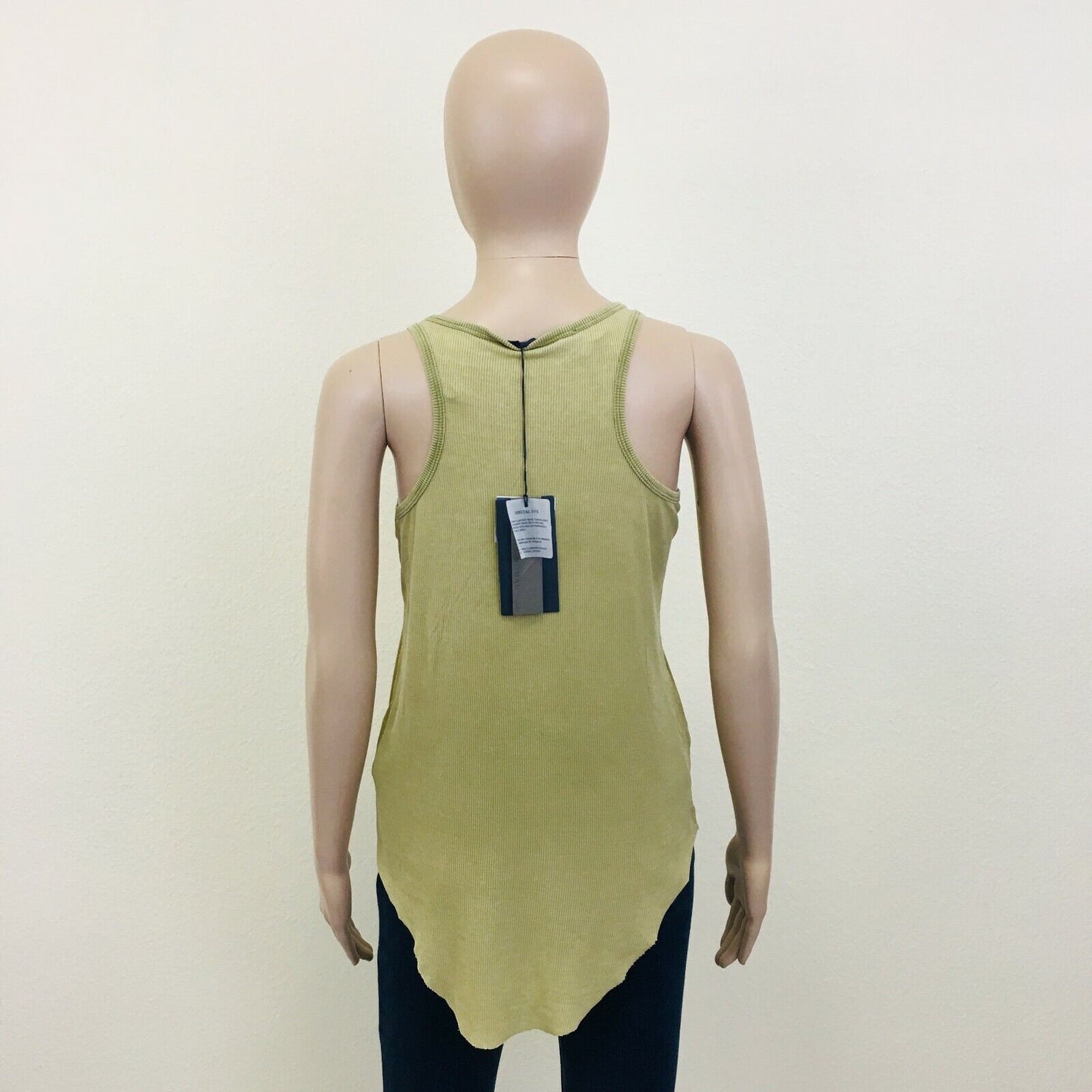 ZARA Lyocell Beige Tank Top T Shirt Size L