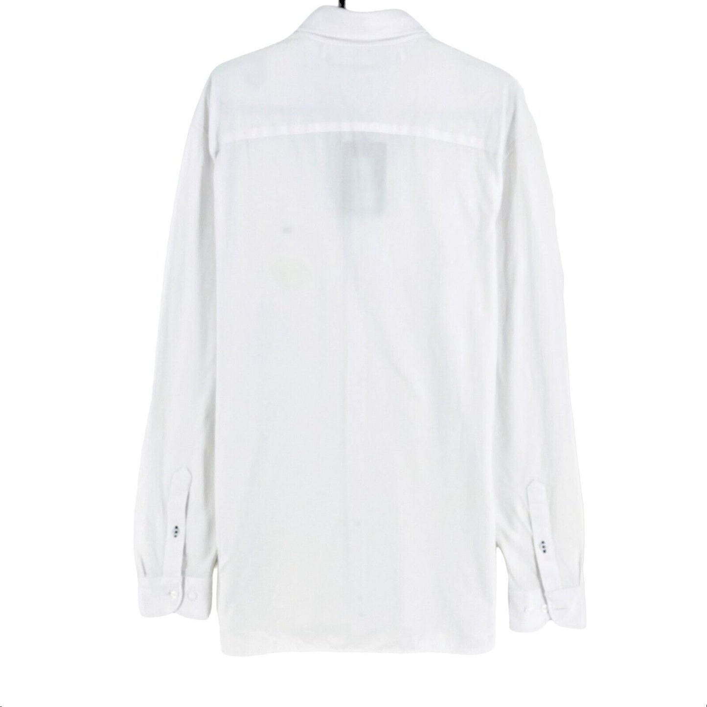 TOMMY HILFIGER White Solid Casual Fit Shirt Size S