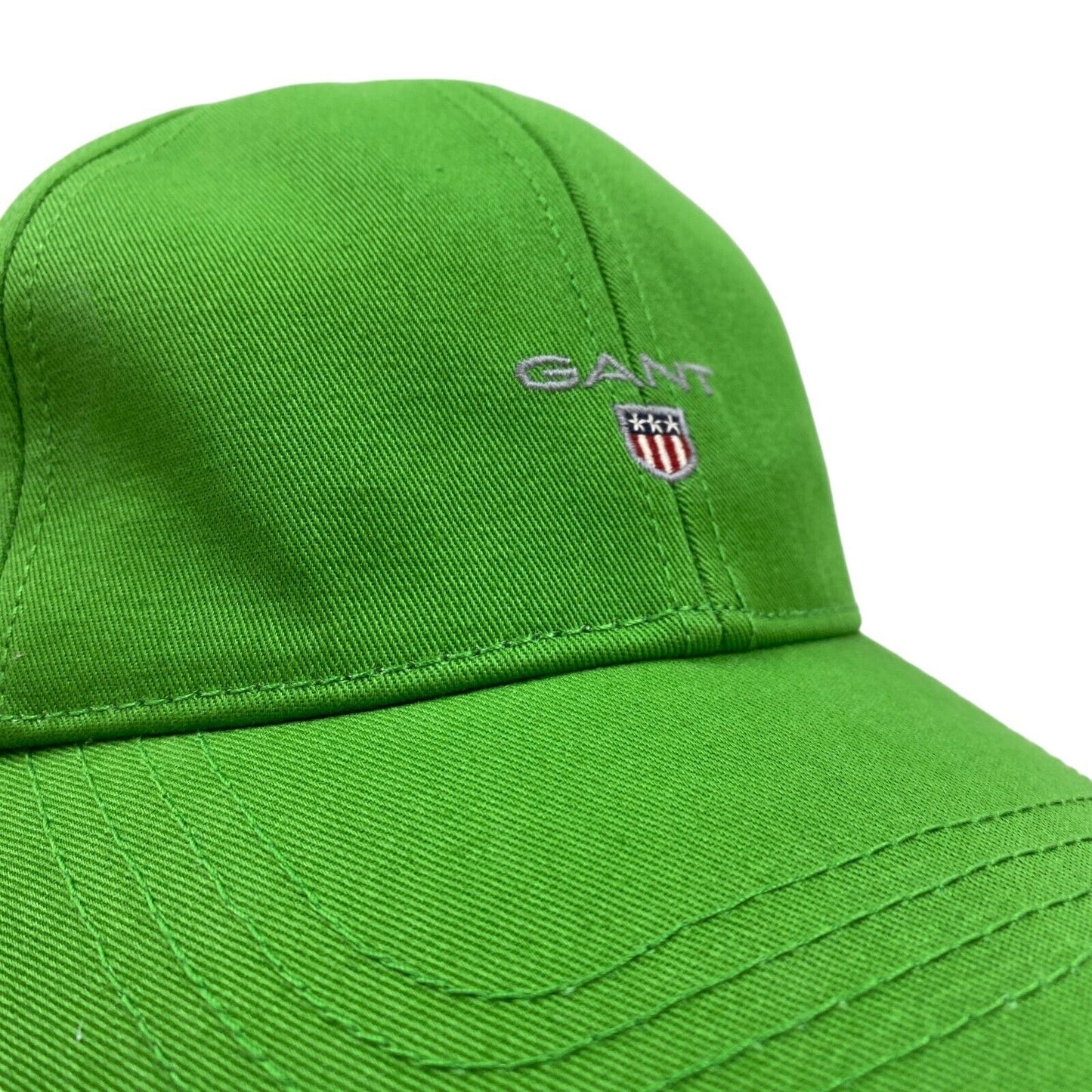 GANT Mens Green Cotton Logo Baseball Twill Cap Hat One Size