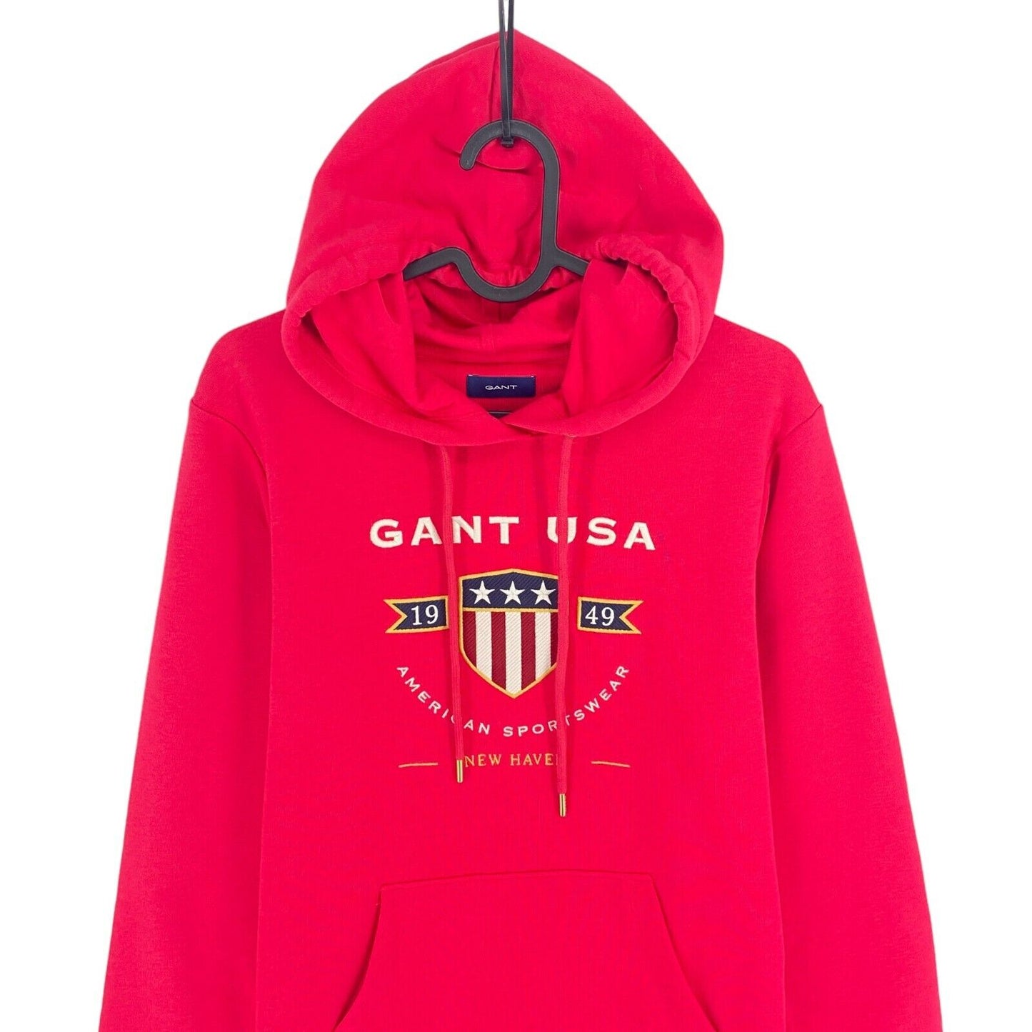 GANT Robe à capuche rouge rosé Banner Shield Taille S