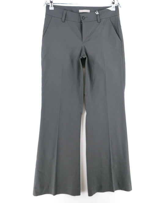 STEFANEL Dark Grey Flared Wide Legs Pants Trousers Size EU 36 UK 8 US 6