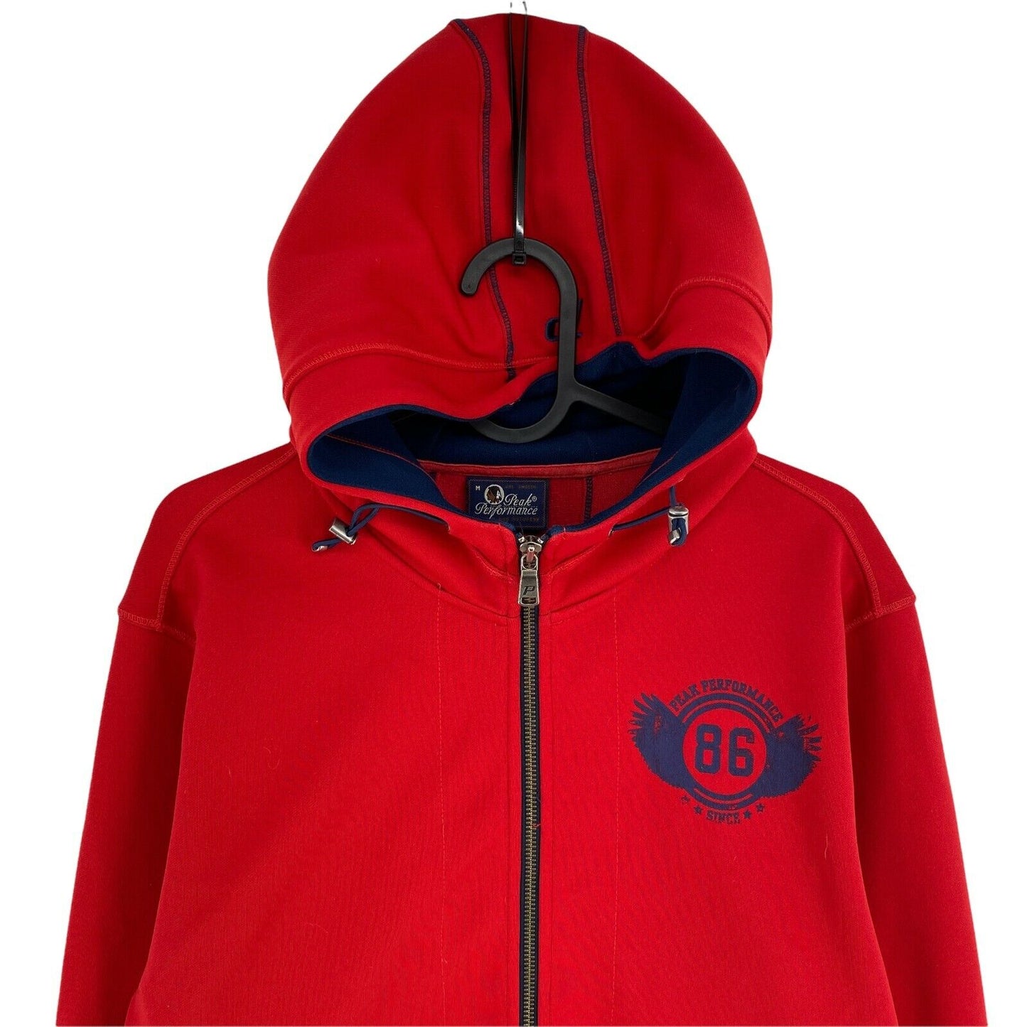 Peak Performance Red Hooded Jacket Size M