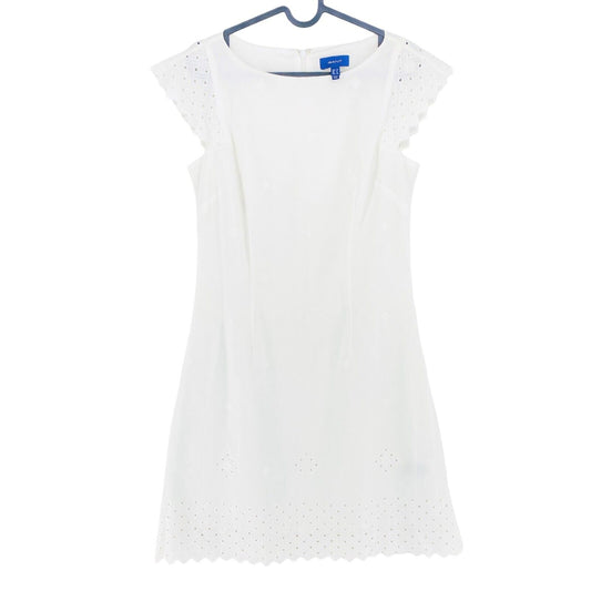 GANT Robe sans manches en broderie anglaise blanche Taille EU 36 UK 8 US 6