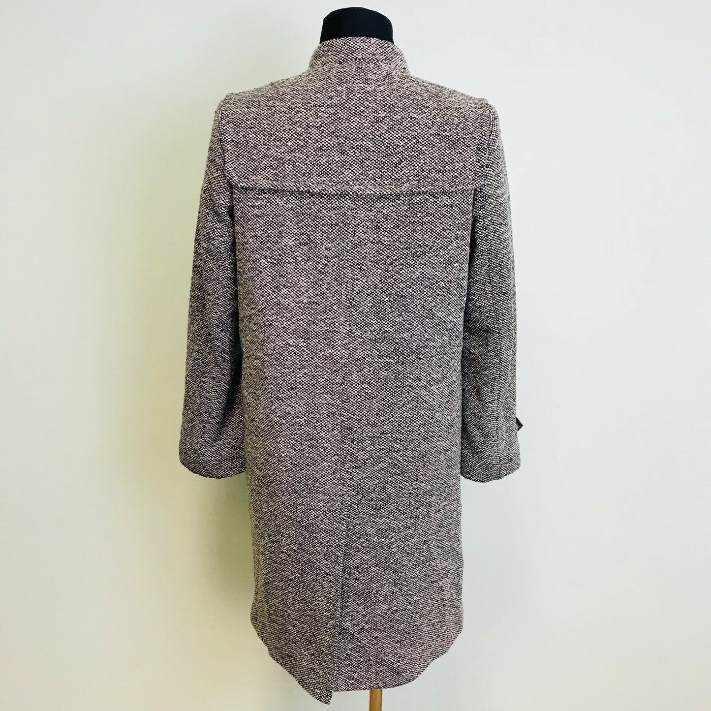 Hettemarks Ladies Grey Wool Blend Coat Size EUR 40 US 10 UK 12