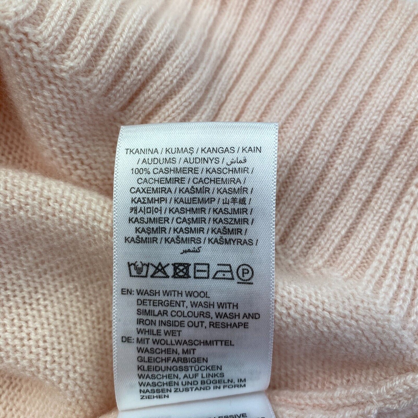 GANT Pullover mit Rundhalsausschnitt, 100 % Kaschmir, Rosa, Größe XS