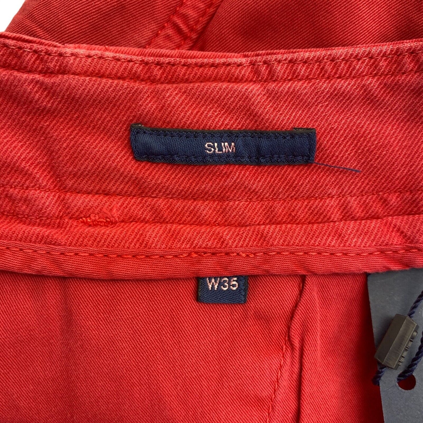 GANT Red Slim Broken In Chino Shorts W35