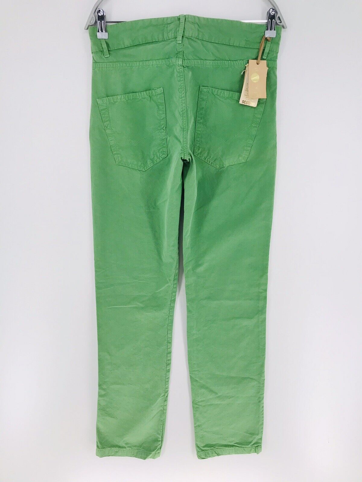 SCOTCH & SODA Green Regular Straight Fit Chino Pants Trousers S W30 / M W32